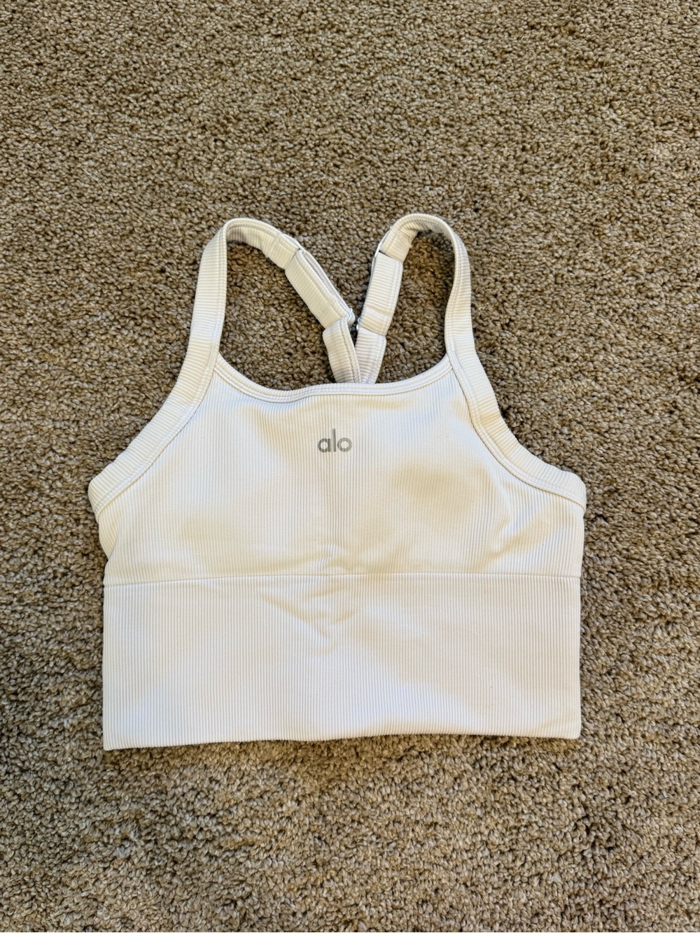 ALO YOGA Seamless Ribbed Sports Bra